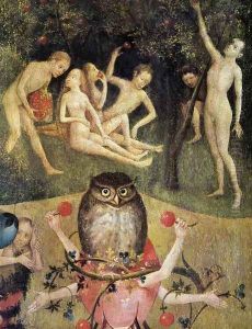 Triptych of Garden of Earthly Delights (detail 4) c. 1500 by Hieronymous Bosch