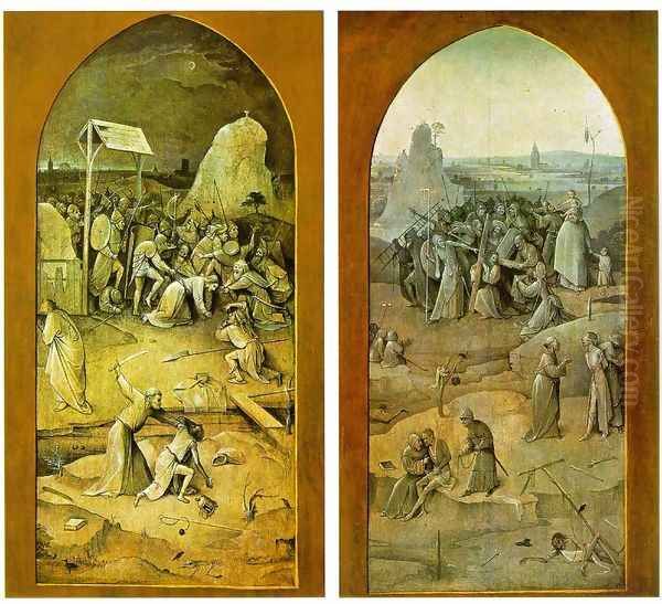 Tiptych of Temptation of St Anthony (outer wings) - view 1