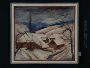 Winterlandschaft Am Albtrauf by Otto Wagner