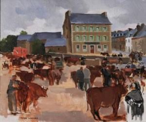 Marche Aux Bestiaux by Pierre Wagner
