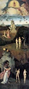 Triptych of Haywain (left wing-1) 1500-02 by Hieronymous Bosch
