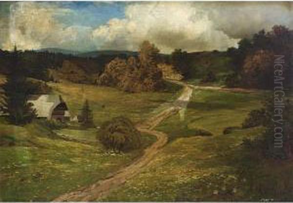 Landscape With A Black Forest Farmhouse. - view 1