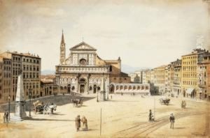 Florence (piazza Santa Maria Novella) by Sandor Wagner