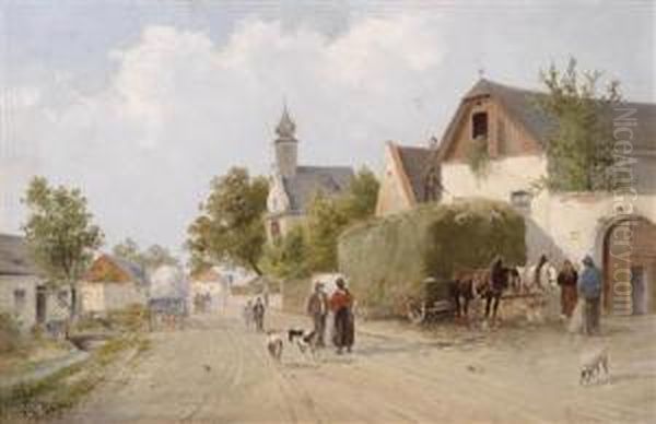 "a Scene In Perchtoldsdorf" - view 1
