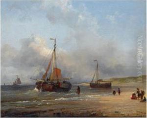 A Bomschuit In The Breakers, Scheveningen A Bomschuit In The Breakers, Scheveningen