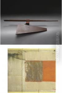 River Rapids-breakwater I And Shinto Gate Iii: A Sculpture And A Collage