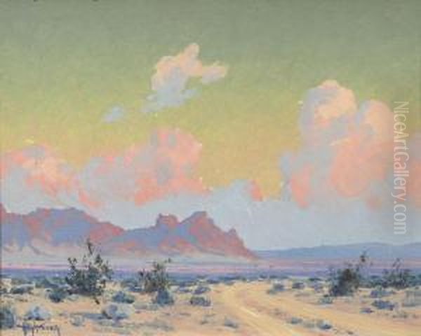 Clouds Over A Desert Landscape - view 1