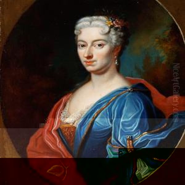 Portrait Of A Noble Lady In Blue - view 1