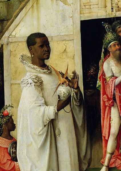 The Adoration of the Magi (detail of King Balthazar from the central panel of the triptych) 1510 - view 1