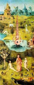 The Garden of Earthly Delights, The Earthly Paradise (Garden of Eden) by Hieronymous Bosch