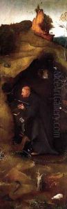 Hermit Saints Triptych (right panel) by Hieronymous Bosch
