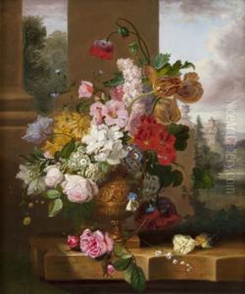 Still Life Of Summer Flowers - view 1