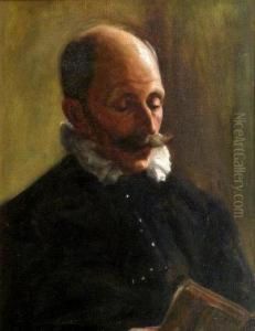 Portrait Of A Gentleman Holding A Book