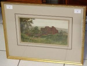 Figure Approaching A Country House