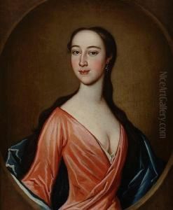 A Woman In A Red Gown by Richard Waitt