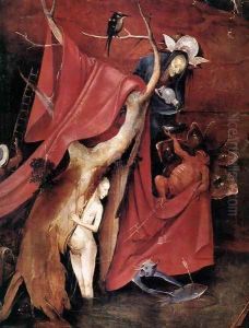 Triptych of Temptation of St Anthony (detail) 13 by Hieronymous Bosch