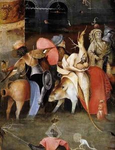 Triptych of Temptation of St Anthony (detail) 3 by Hieronymous Bosch