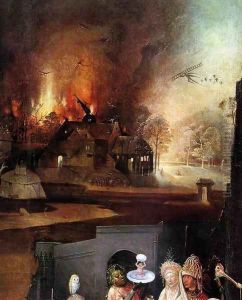 Triptych of Temptation of St Anthony (detail) 2 by Hieronymous Bosch