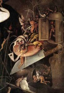 Triptych of Garden of Earthly Delights (detail) 7 by Hieronymous Bosch