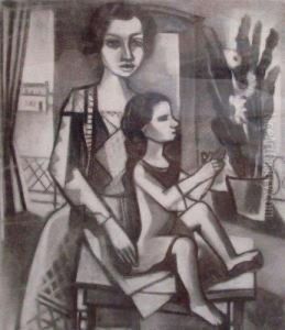 Mere Et Enfant by Charles Walch