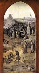 Triptych of Temptation of St Anthony (outer right wing) 2 by Hieronymous Bosch