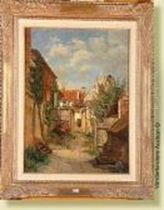 Arriere-cour by Gustave Walckiers