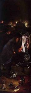 Hermit Saints Triptych (left panel) 2 by Hieronymous Bosch