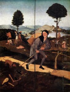 Triptych of Haywain (outer wings) by Hieronymous Bosch