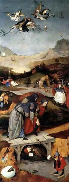 Triptych of Temptation of St Anthony (left wing) - view 1