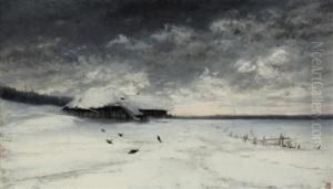 An Early Evening In Winter by Anton Waldhauser