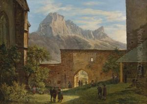 A Mountainous Village Landscape