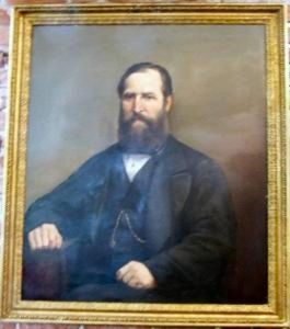 Portrait Of Gentleman, Mid Nineteenth Century.measures 35" X 30". Written On Back Of Stretcher "artis Waldojewett" by Waldo & Jewett