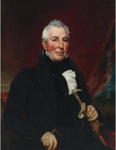 Portrait Of Captain Elisha Hart by Samuel Lovett Waldo