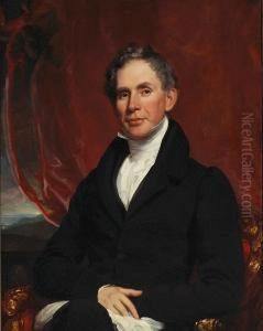 A Portrait Of Major Richard Delafield by Samuel Lovett Waldo