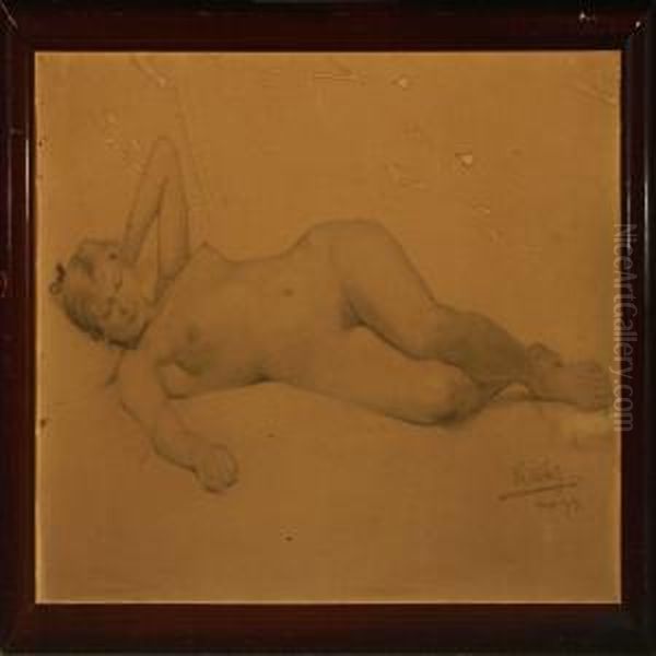 Interior With Youngnaked Woman - view 1