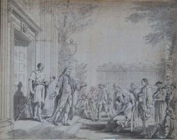 Radcliffe Infirmary With Portrait Of Dr. Radcliffe - view 1