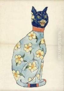 Design For A Foley Intarsio Cat by Frederick Dudley Walenn