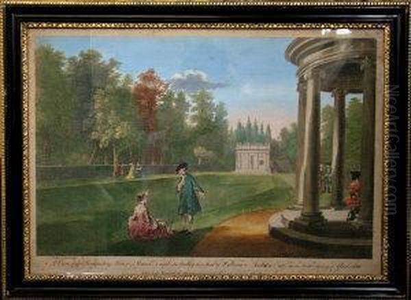 A View Of The Moon Pond And The Temple Of Piety At Studley - view 1