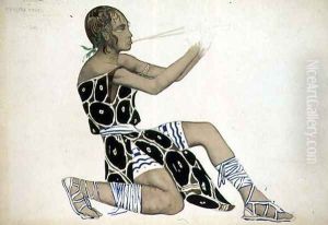 A Boetian Costume designed for Diaghilev's Ballets Russes, probably for 'Narcisse', 1911 by Leon Samoilovitch Bakst