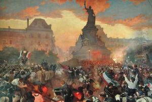 Carnival in Paris in Honour of the Russian Navy, 5th October 1893, 1900 by Leon Samoilovitch Bakst