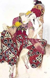 Costume design for Nijinsky in the ballet 'La Peri' by Paul Dukas (1865-1935) 1911 by Leon Samoilovitch Bakst