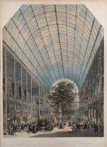 View Of The Transept Of The Great Exhibition Building, Hyde Park by Edmund Walker