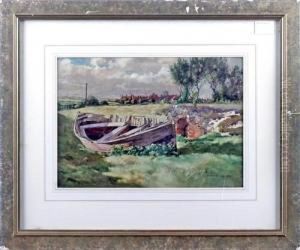 An Abandoned Boat by Edward Walker