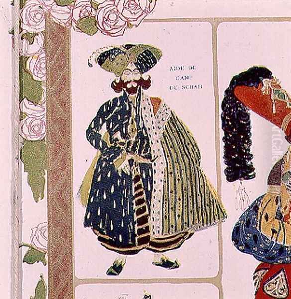 Aide-de-camp of the Shah, costume design for Diaghilev's production of the ballet 'Scheherazade', 1910 - view 1