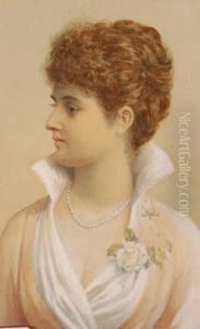 Half Length Portrait Of A Young Woman Half Length Portrait Of A Young Woman