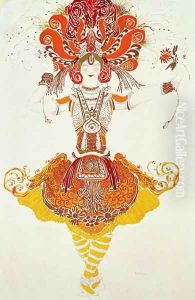 Ballet Costume for 'The Firebird' by Leon Samoilovitch Bakst