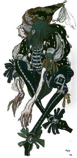 Costume design for the Pageboy of the wicked fairy Carabosse, from Sleeping Beauty, 1918 - view 1