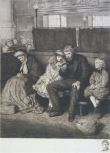 Phillip In Church by Frederick Walker
