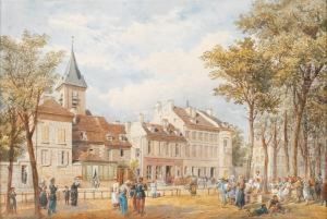 Sur La Place Du Village by G. Walker