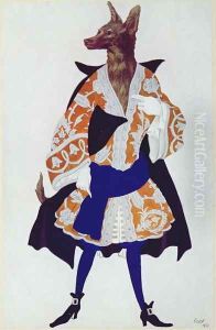 Costume design for The Wolf, from Sleeping Beauty, 1921 by Leon Samoilovitch Bakst
